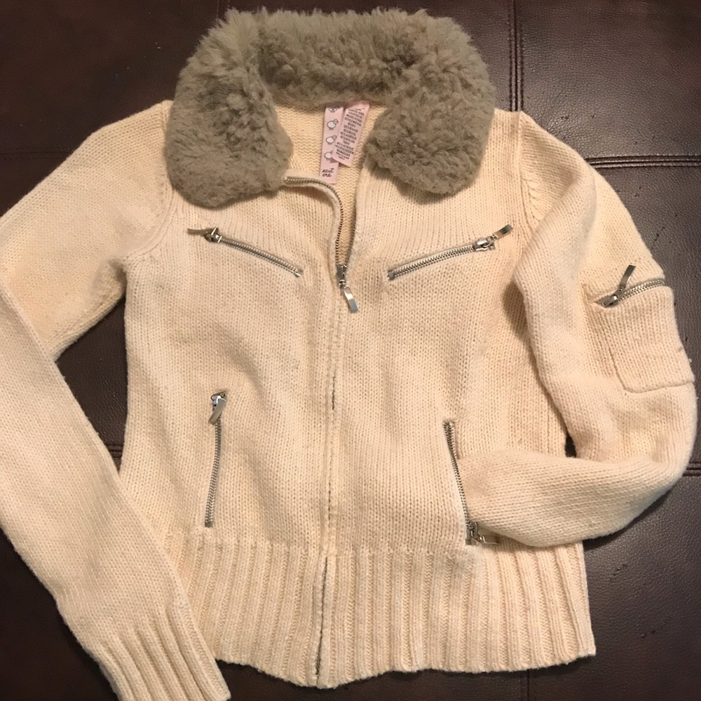 Y2K zip up sweater